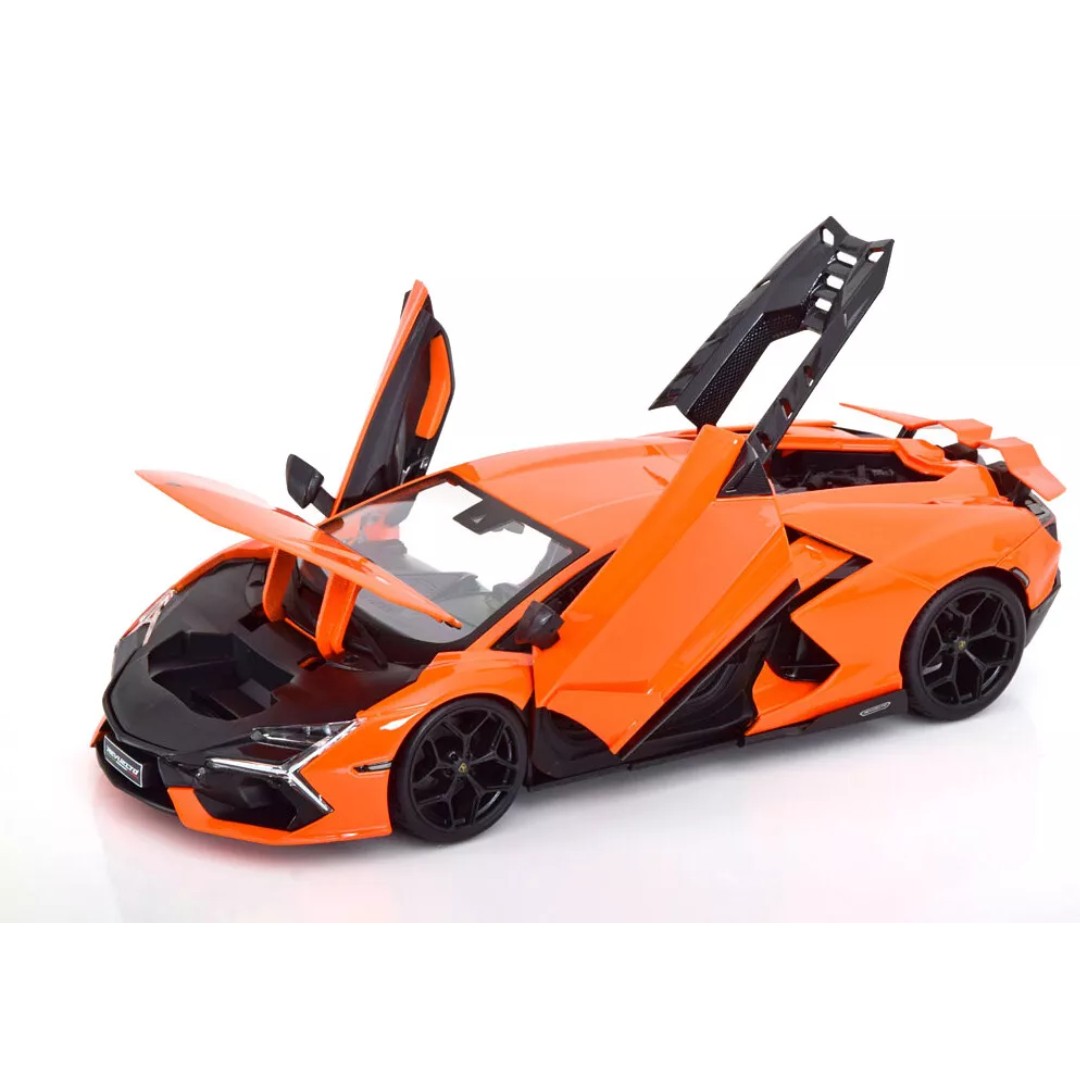 Miniatura Carro Lamborghini Revuelto 1/18 laranja - Maisto