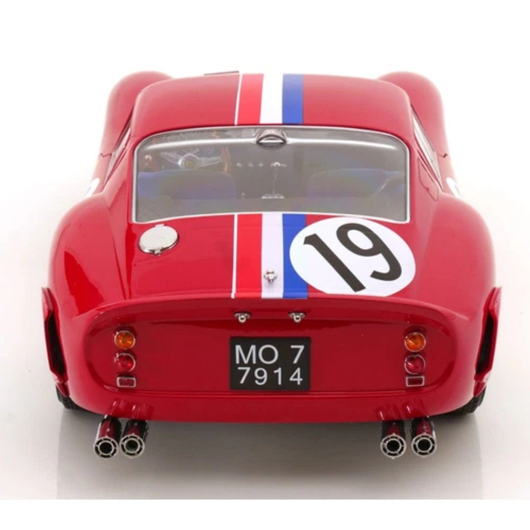 Miniatura carro Ferrari 250 GTO 24hrs LeMans 1962 - 1/12