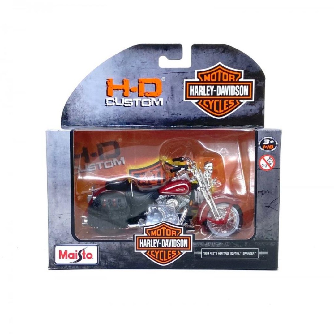 Miniatura Moto Harley Davidson FLSTS Heritage Softail - 1/18