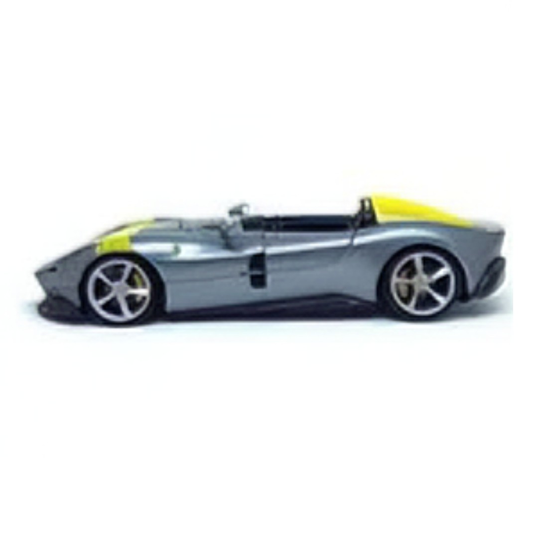 Miniatura carro Ferrari Monza SP1 prata 1/64 Speed icons