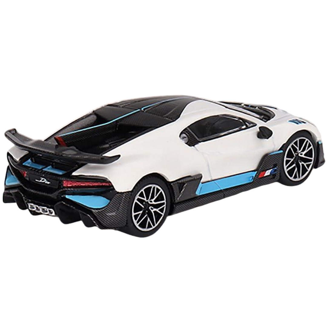 Miniatura Carro Bugatti Divo white Mini GT 1/64 - AutoMOTIVO Store