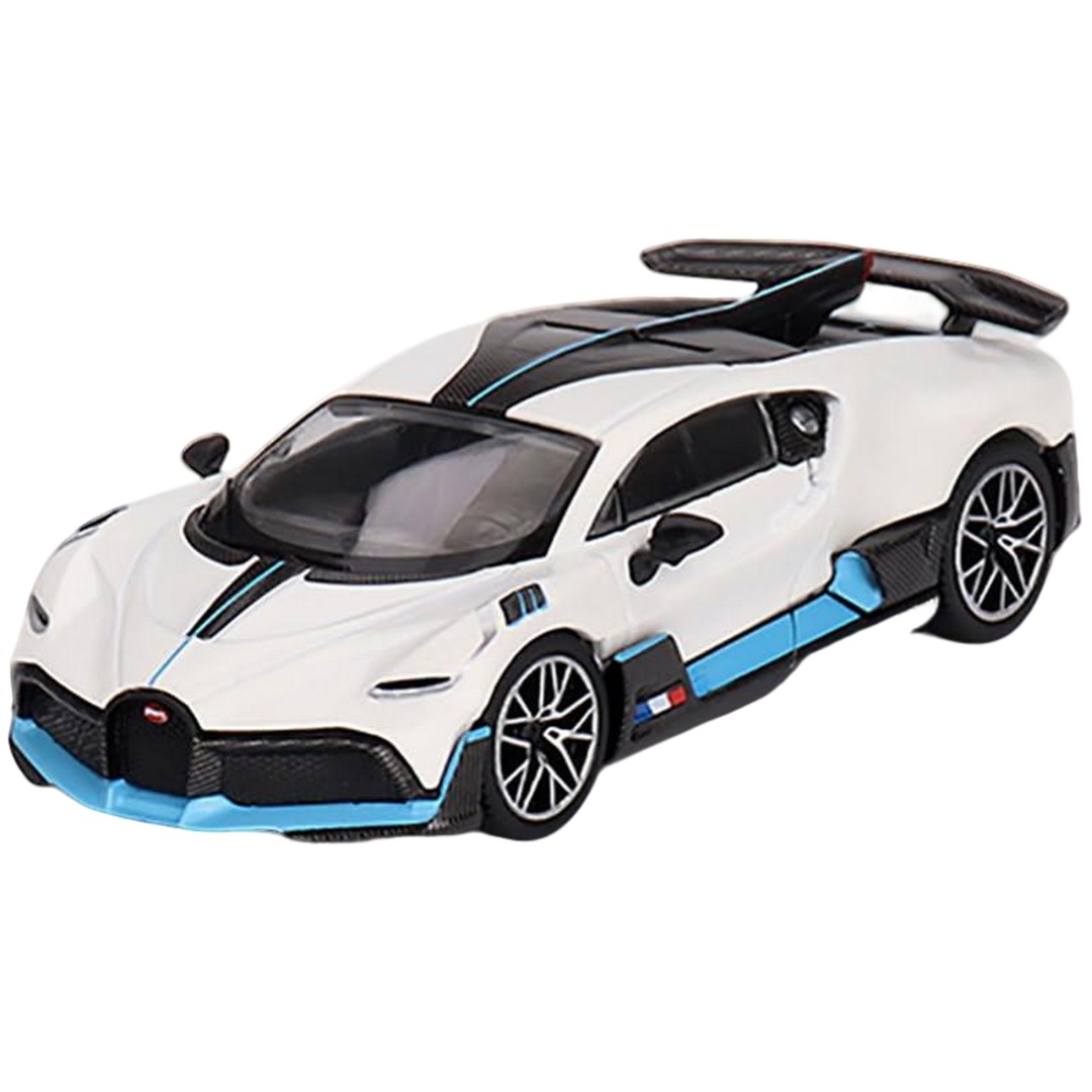 Miniatura Carro Bugatti Divo white Mini GT 1/64 - AutoMOTIVO Store