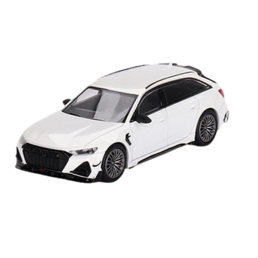 Miniatura carro ABT Audi RS6-R white Mini GT - 1/64 - AutoMOTIVO Store