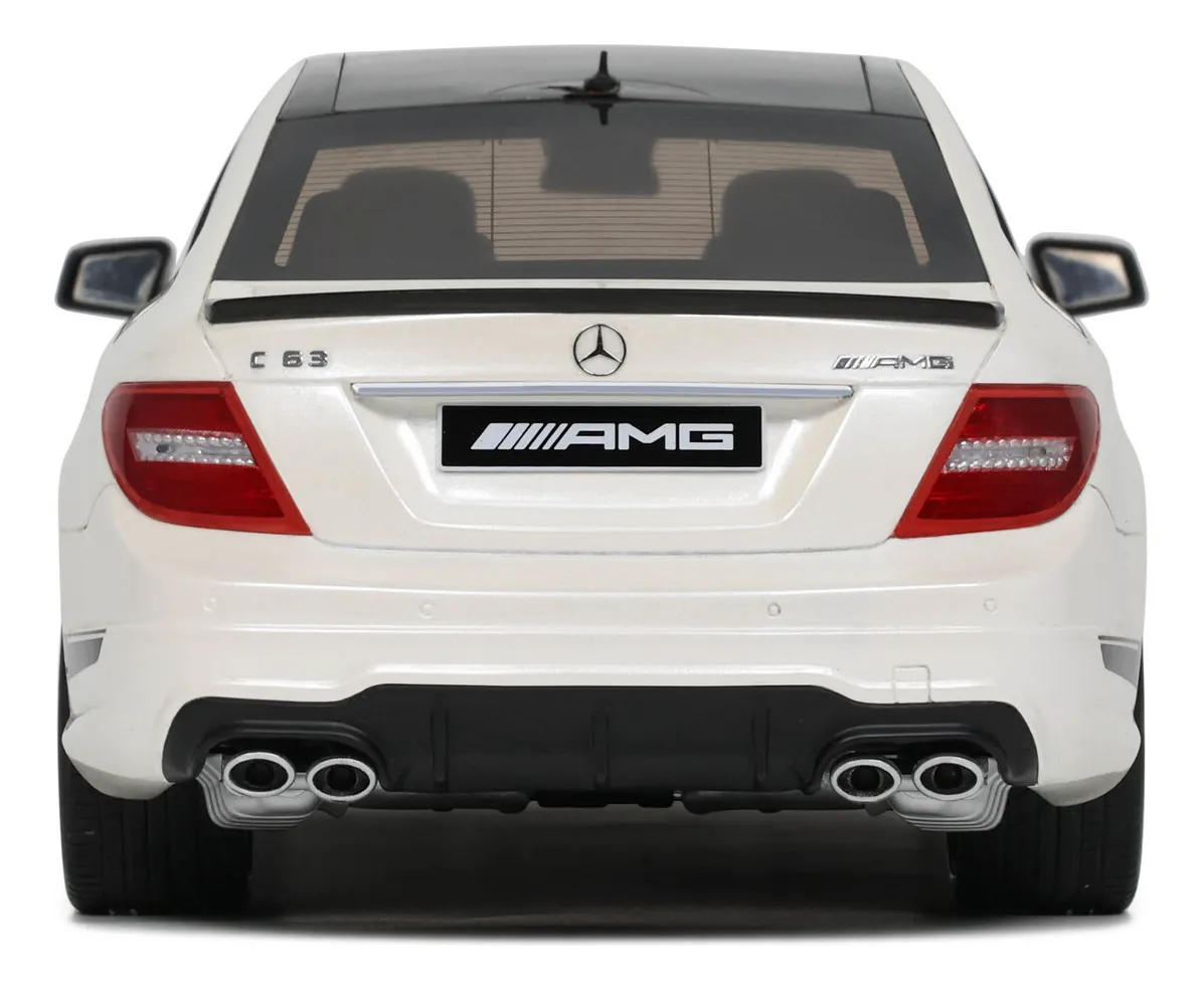 Miniatura carro Mercedes Benz C63 AMG 507 branca - 1/18