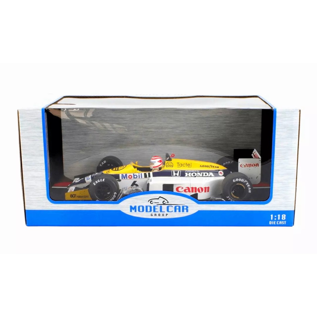Williams Honda FW11 #6 Di Nelson Piquet 1986 – Modellino Auto 1:18 In Die-cast MCG