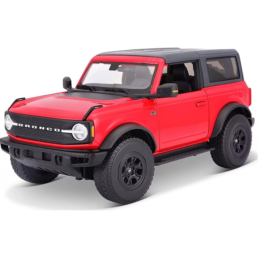 Miniatura carro Ford Bronco WildTrack 2DR vermelho 1/18