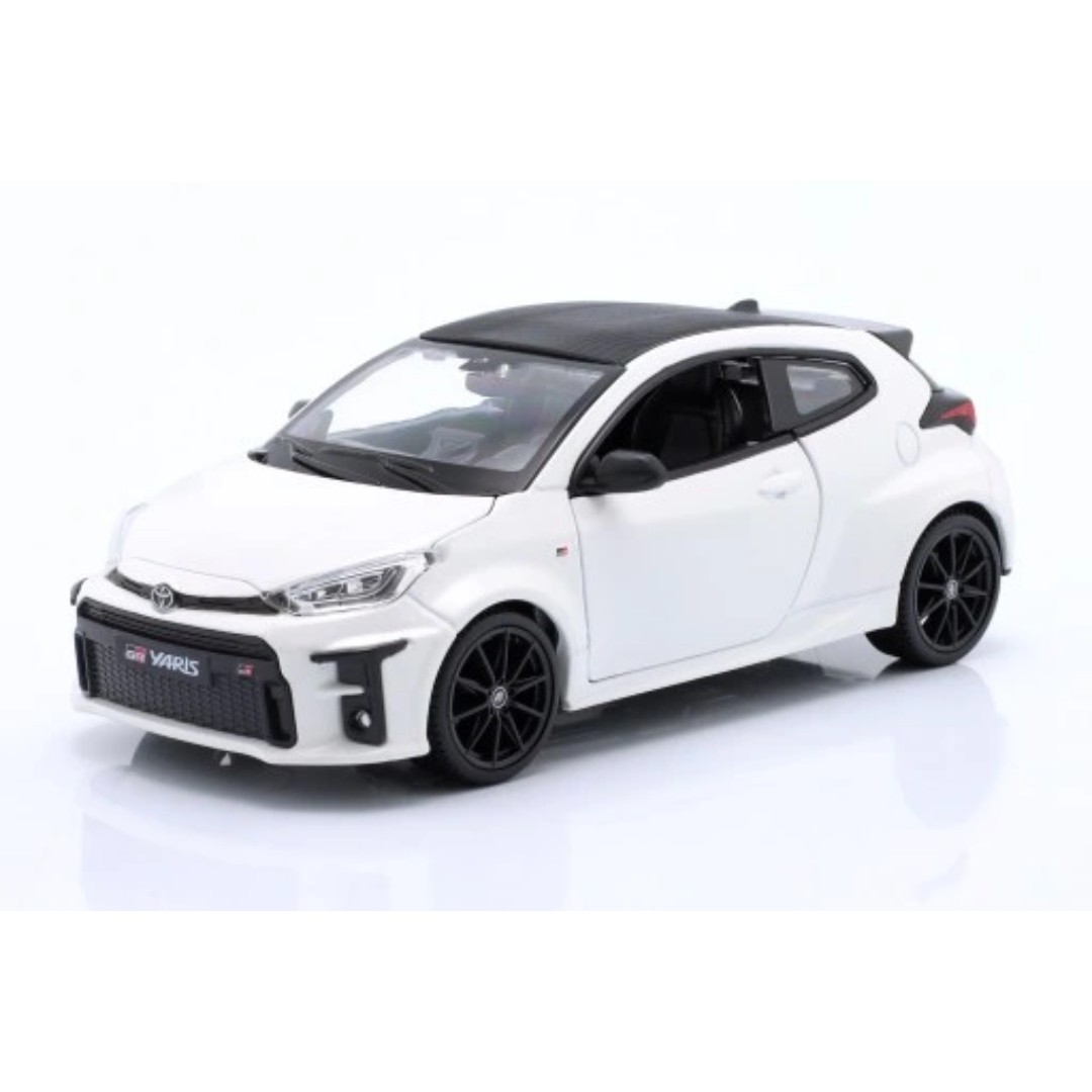 Miniatura carro Toyota GR Yaris branco 1/24 - AutoMOTIVO Store