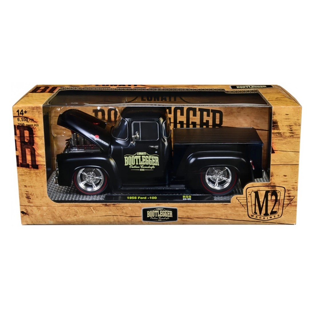 Miniatura carro Ford F100 Pick Up ​​1956 preto 1/24 - AutoMOTIVO Store