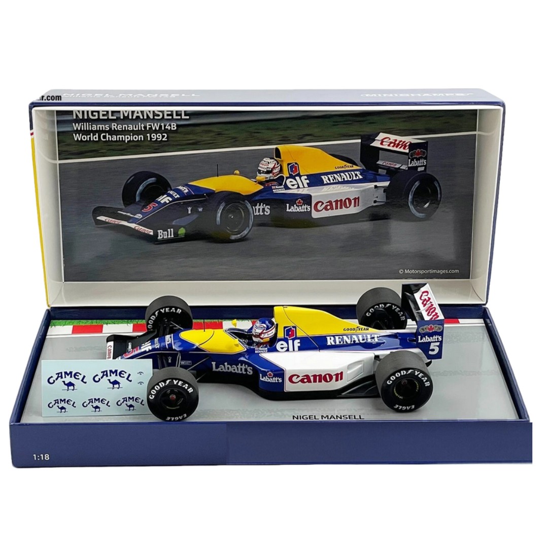 Formula 1 Nigel Mansell Williams #5 FW14B Campeão 1992 1/18