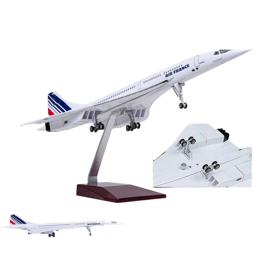 Miniatura avião Air france Concorde com led 1/125 - AutoMOTIVO Store