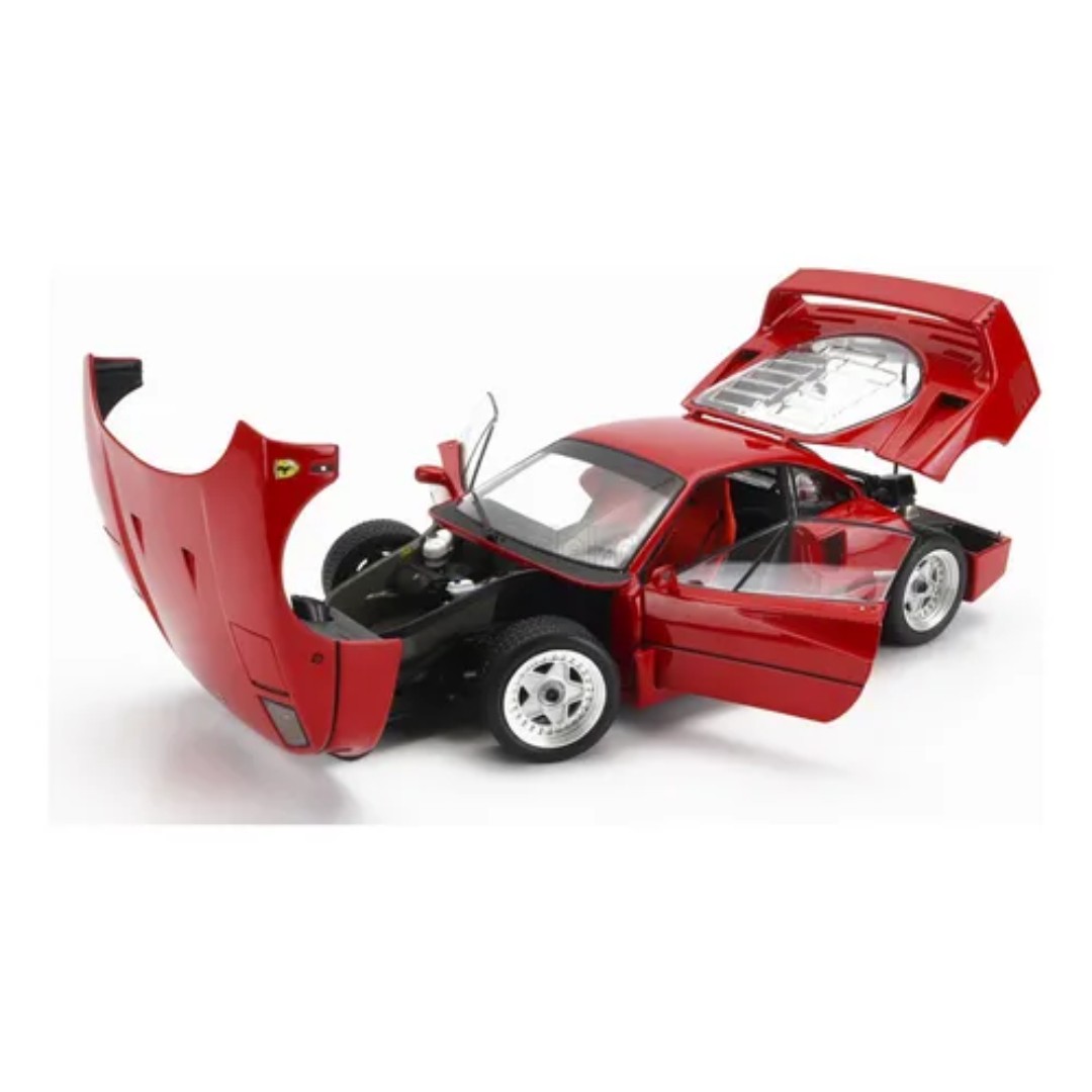 Miniatura carro Ferrari F40 1987 vermelho 1/18 Kyosho - AutoMOTIVO