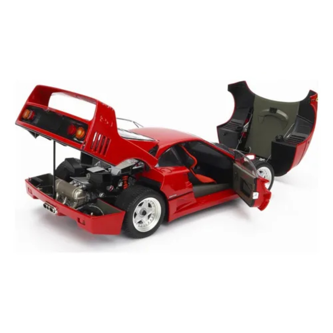 Miniatura carro Ferrari F40 1987 vermelho 1/18 Kyosho - AutoMOTIVO