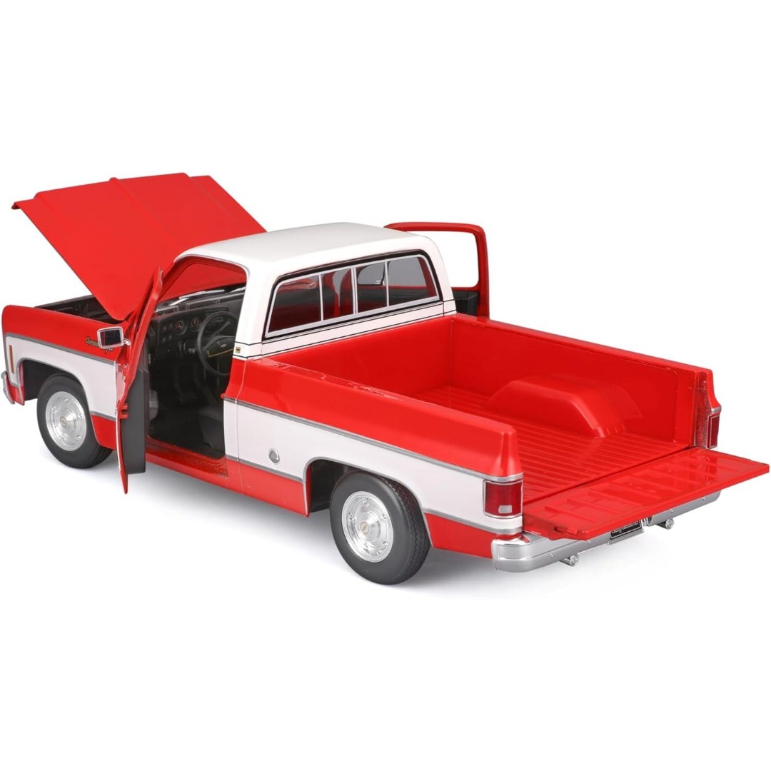 Miniatura Carro Chevrolet C10 Cheyenne Super vermelha 1/18