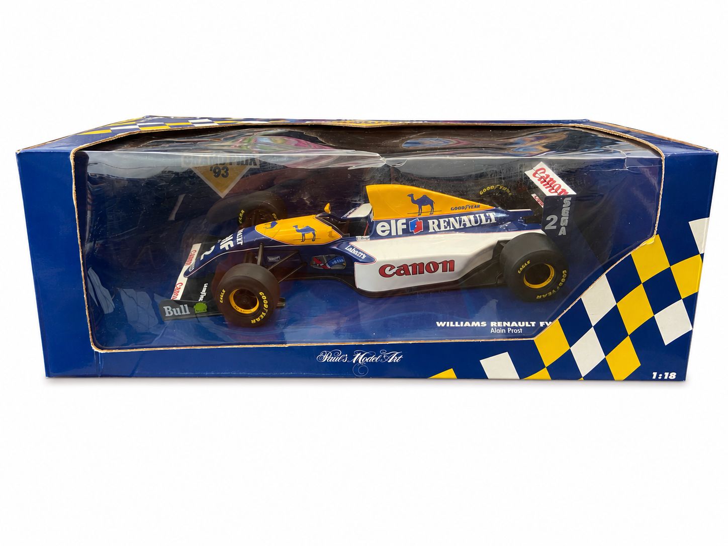 Miniatura Williams Renaut FW 15 Alain Prost 1/18 1993 - AutoMOTIVO