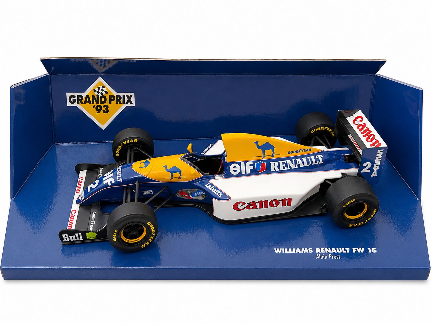 Williams FW15C 1993 Alain Prost ミニカー Miniatura Williams Renaut FW 15 Alain Prost 1/18 1993 - AutoMOTIVO