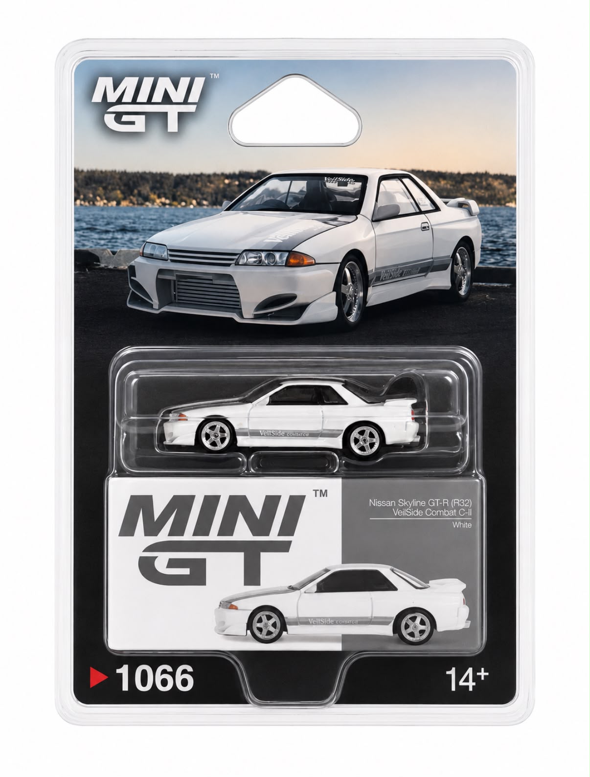 Miniaura Mini GT Nissa GT-R 9R(R32) Veilside Combat C-l 1/64