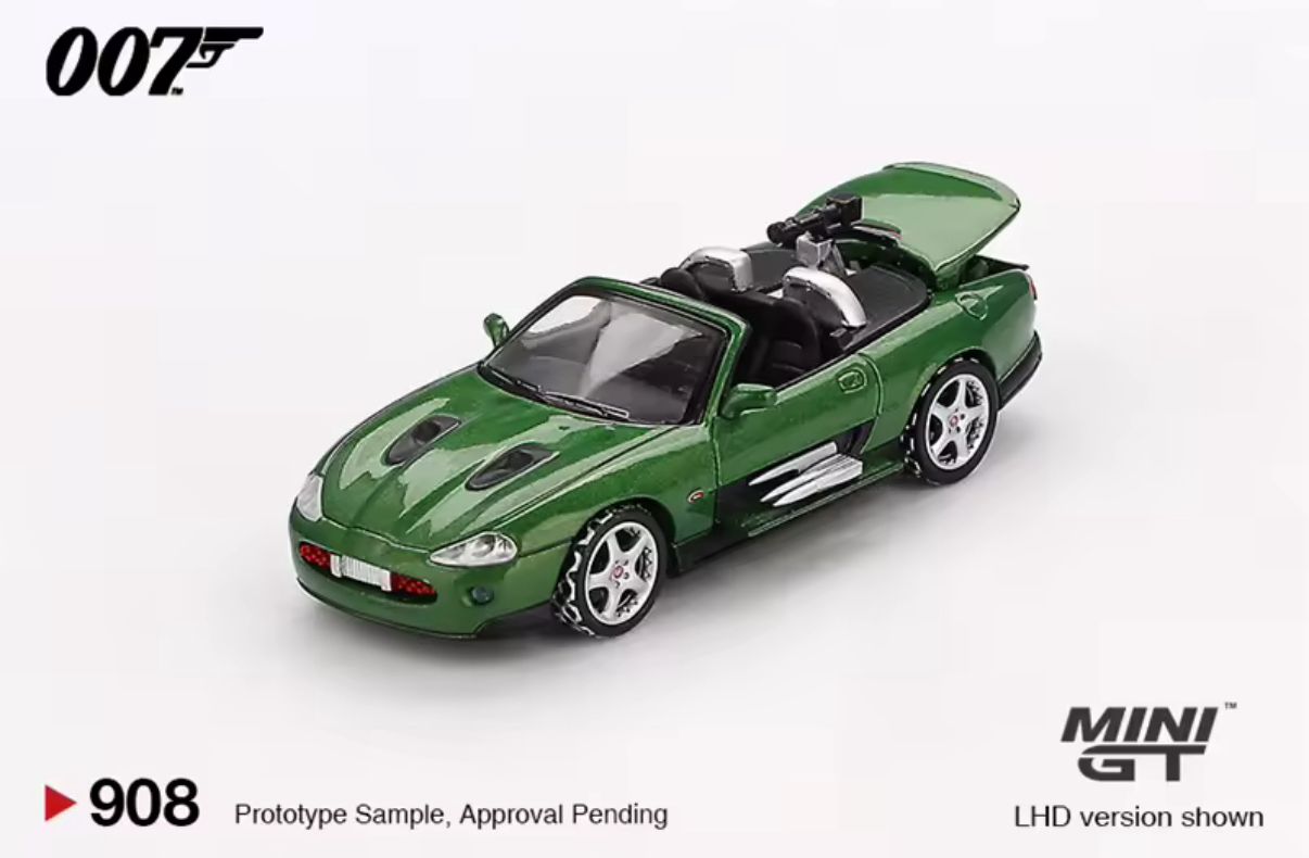Miniatura Mini GT Jaguar XKR Série 007 Die Another Day 2002