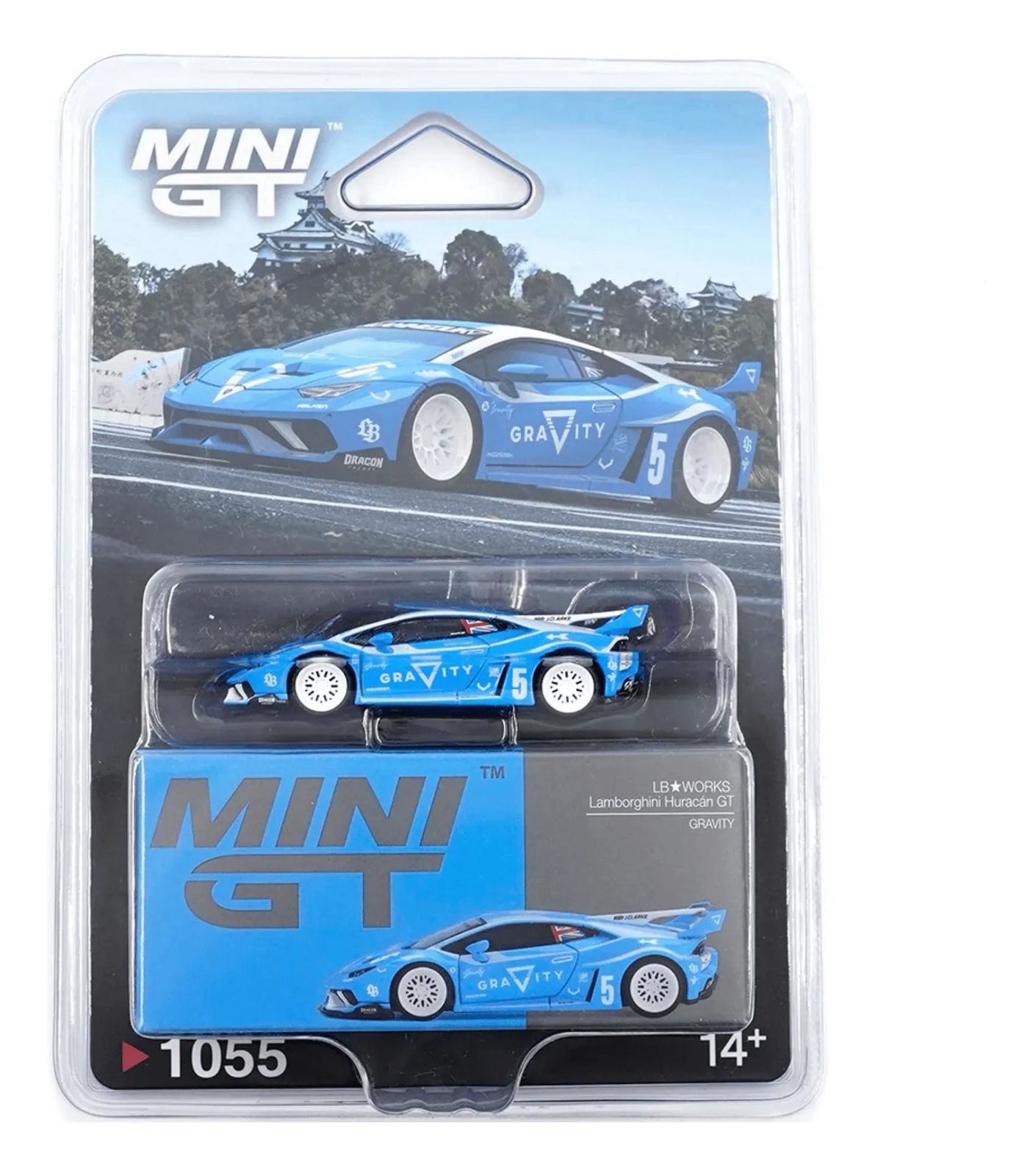 Miniatura Mini GT Lamborghini Huracan GT Azul - AutoMOTIVO Store