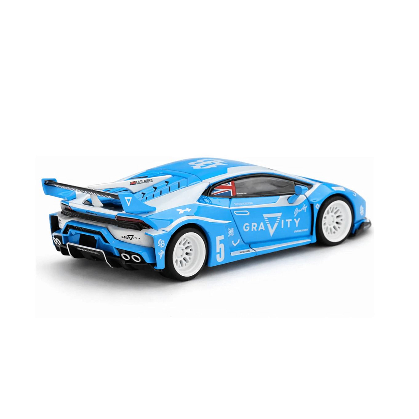Miniatura Mini GT Lamborghini Huracan GT Gravity Azul 1/64