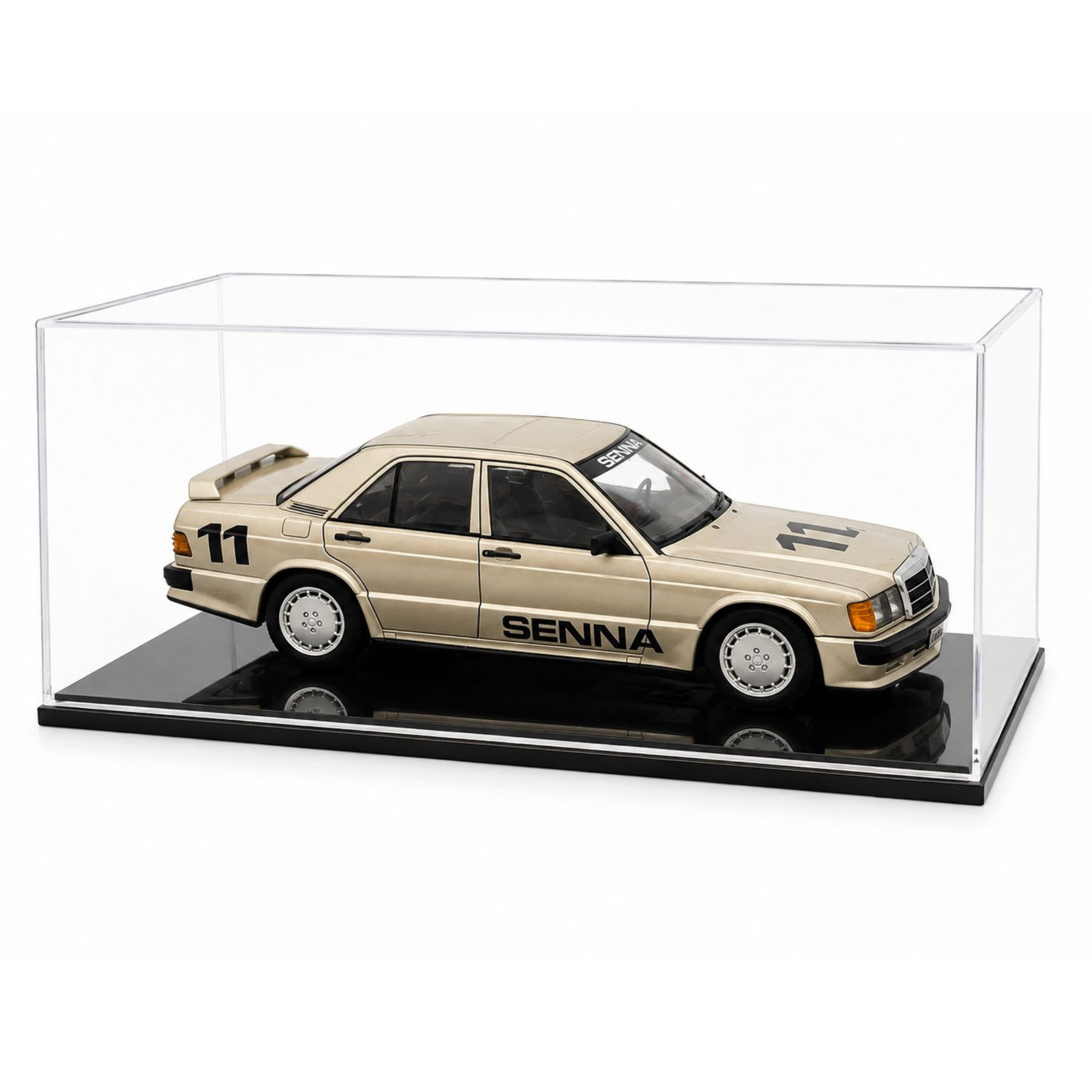 Miniatura Mercedes-Benz 190E 2.3 1984 Senna Nürburgring 1:18 +