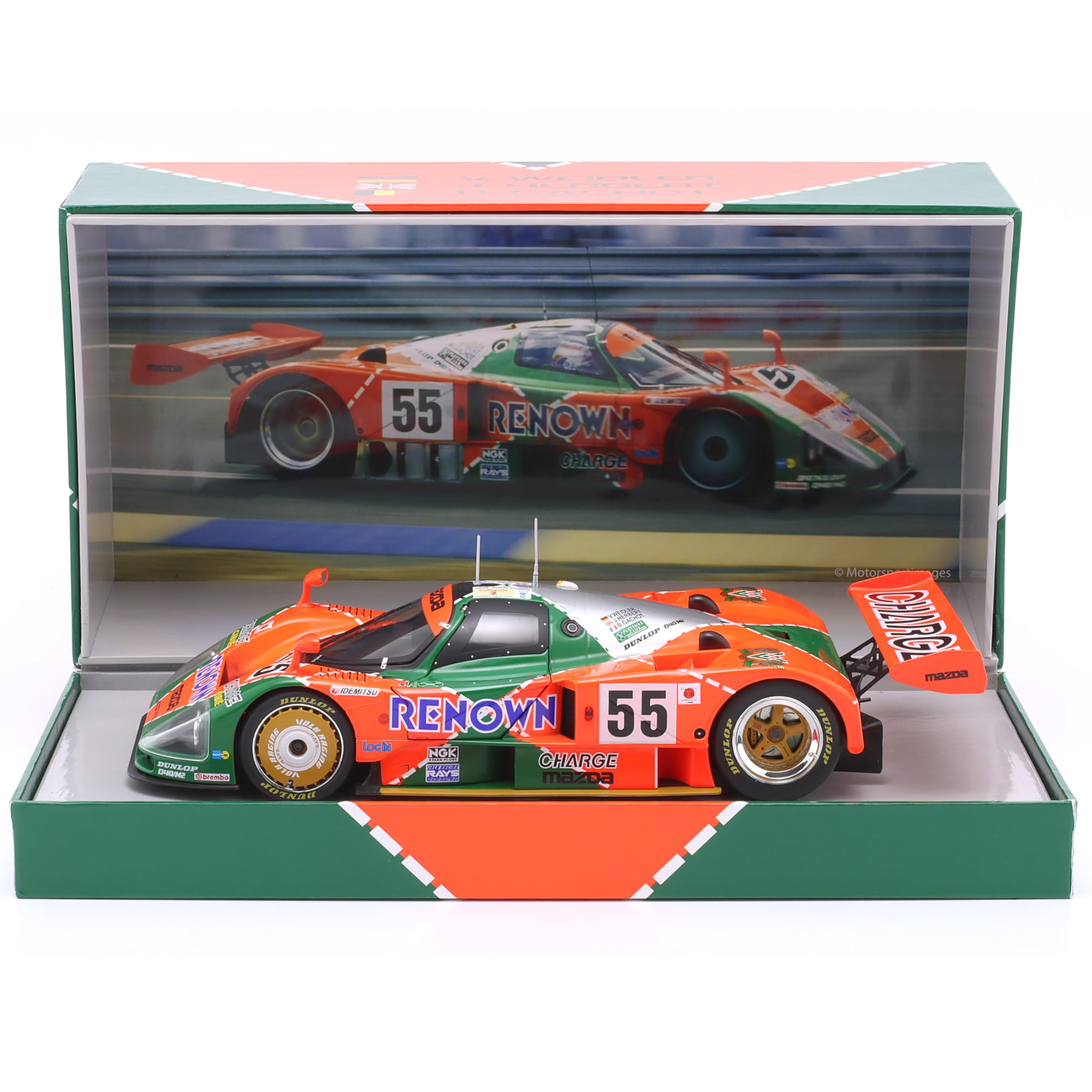 Miniatura Mazda 787B Vencedor 24h Le Mans 1991 Werk83 1/18