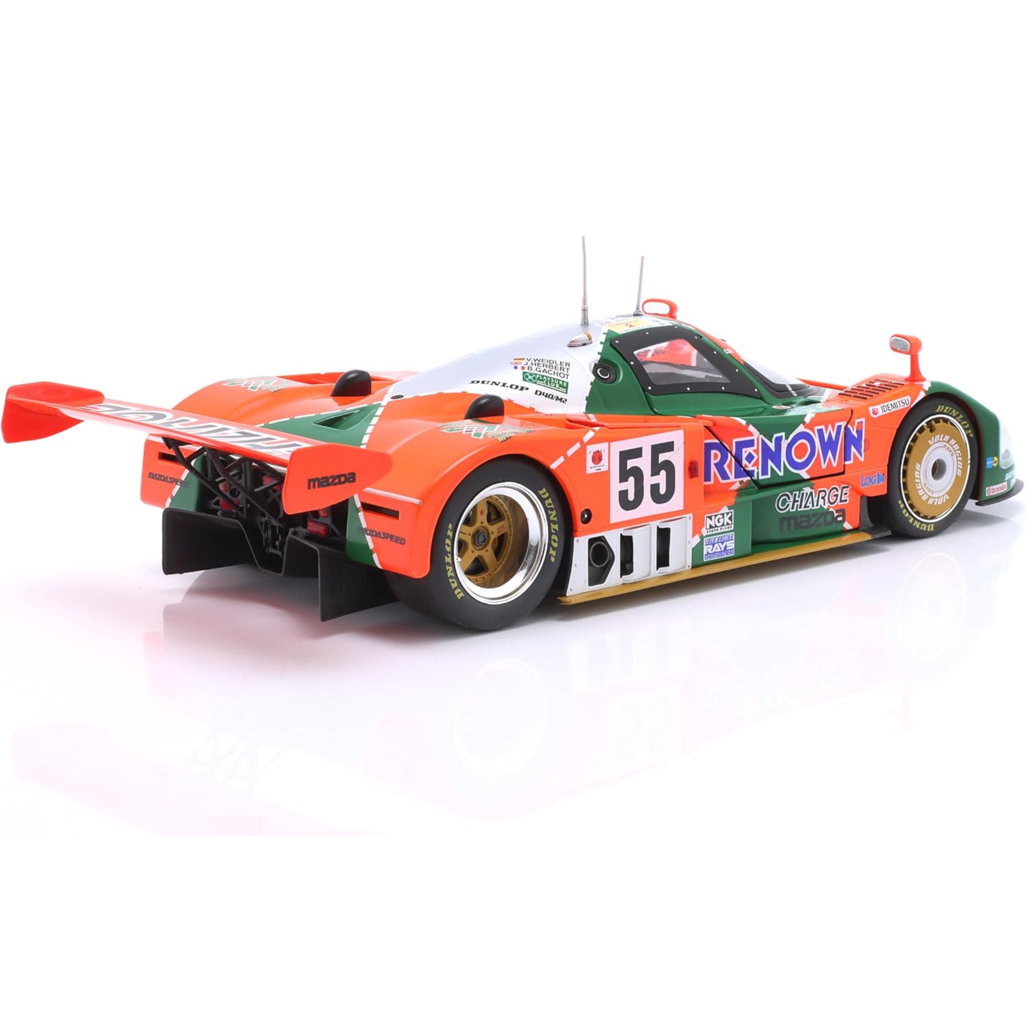Mazda 787B LEMANS WINNER1991ミニカー 1/18 Miniatura Mazda 787B Vencedor 24h Le Mans 1991 Werk83 1/18