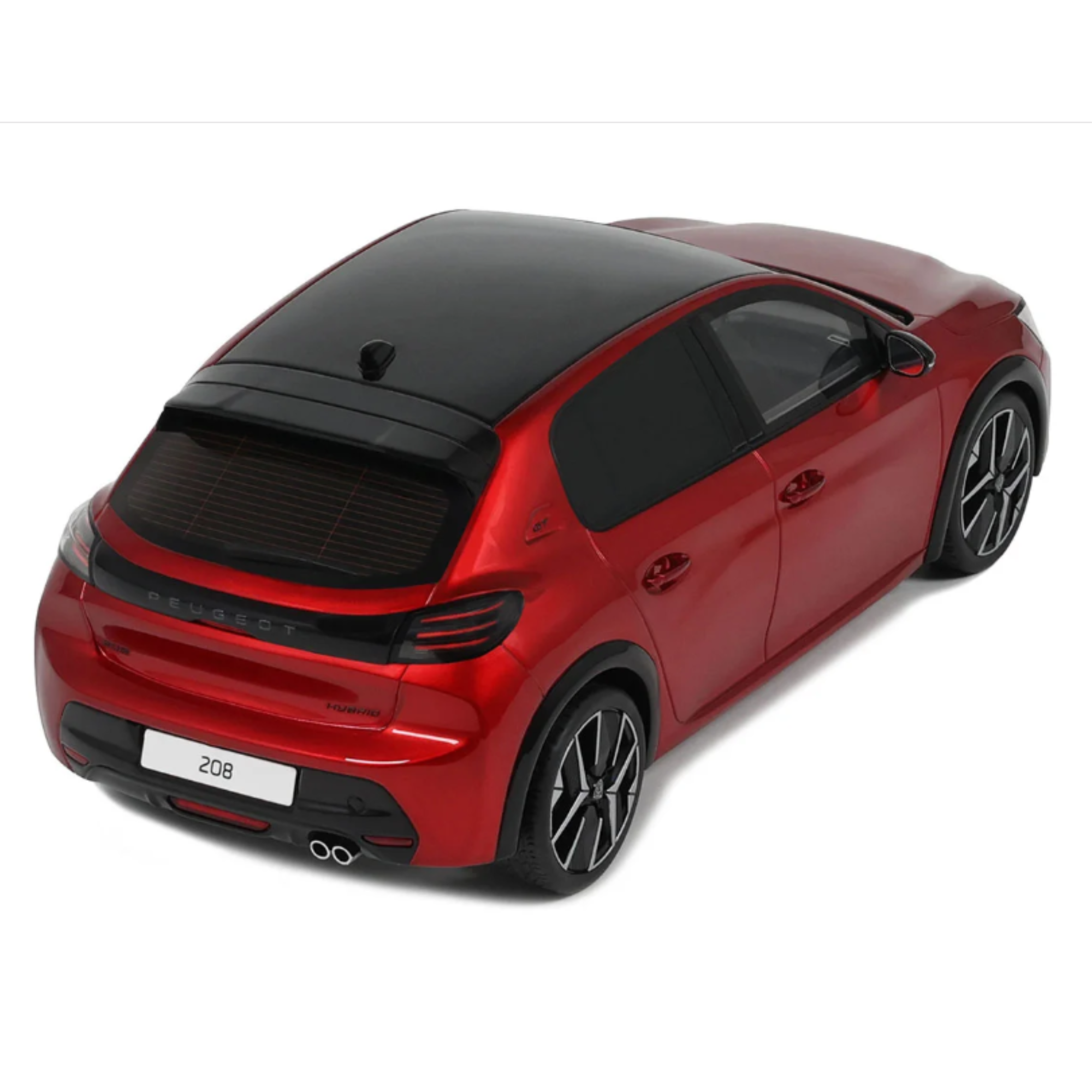 Miniatura Pegeout 208 GT Hybrid OTTO Vermelho 1/18 - AutoMOTIVO Store