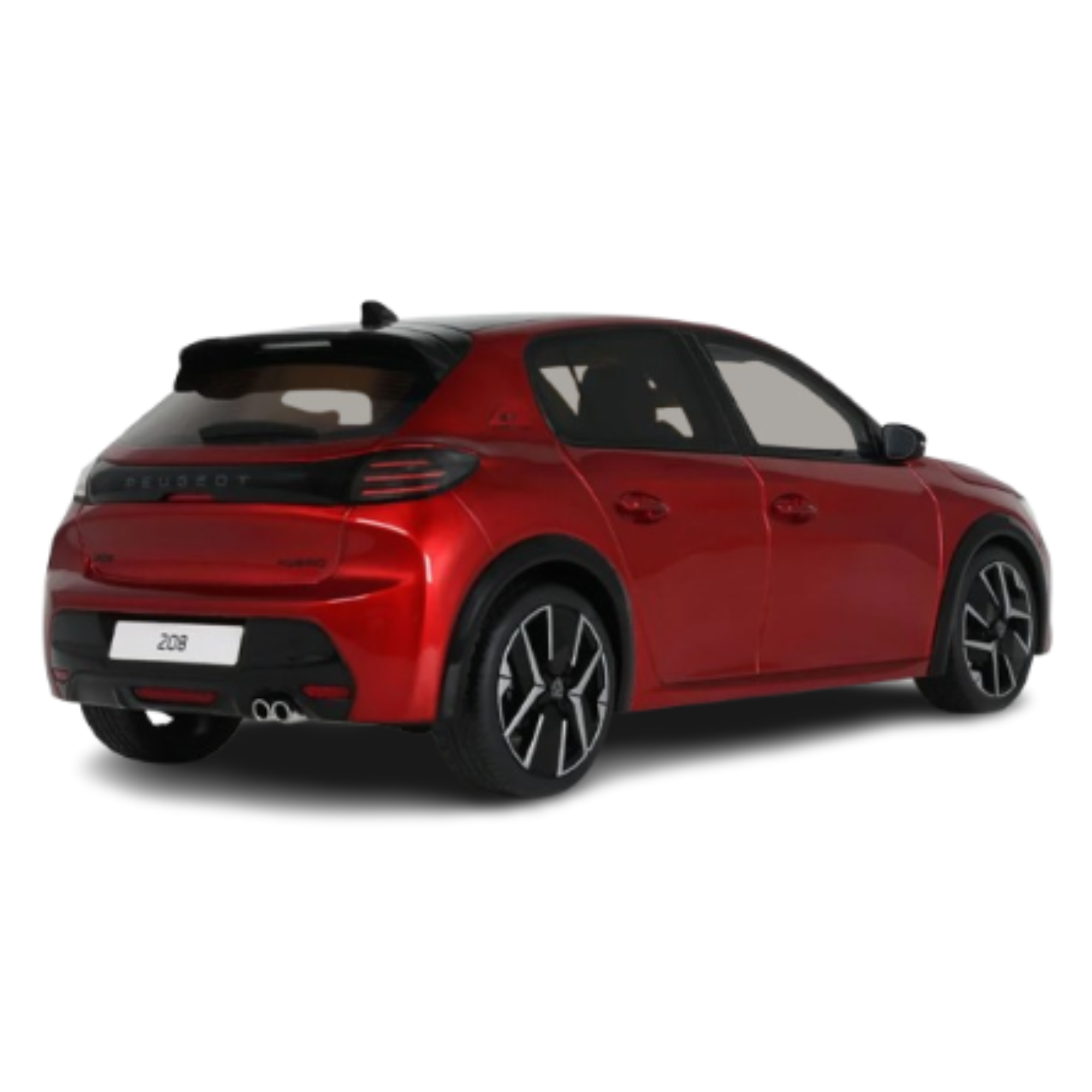 Miniatura Pegeout 208 GT Hybrid OTTO Vermelho 1/18 - AutoMOTIVO Store