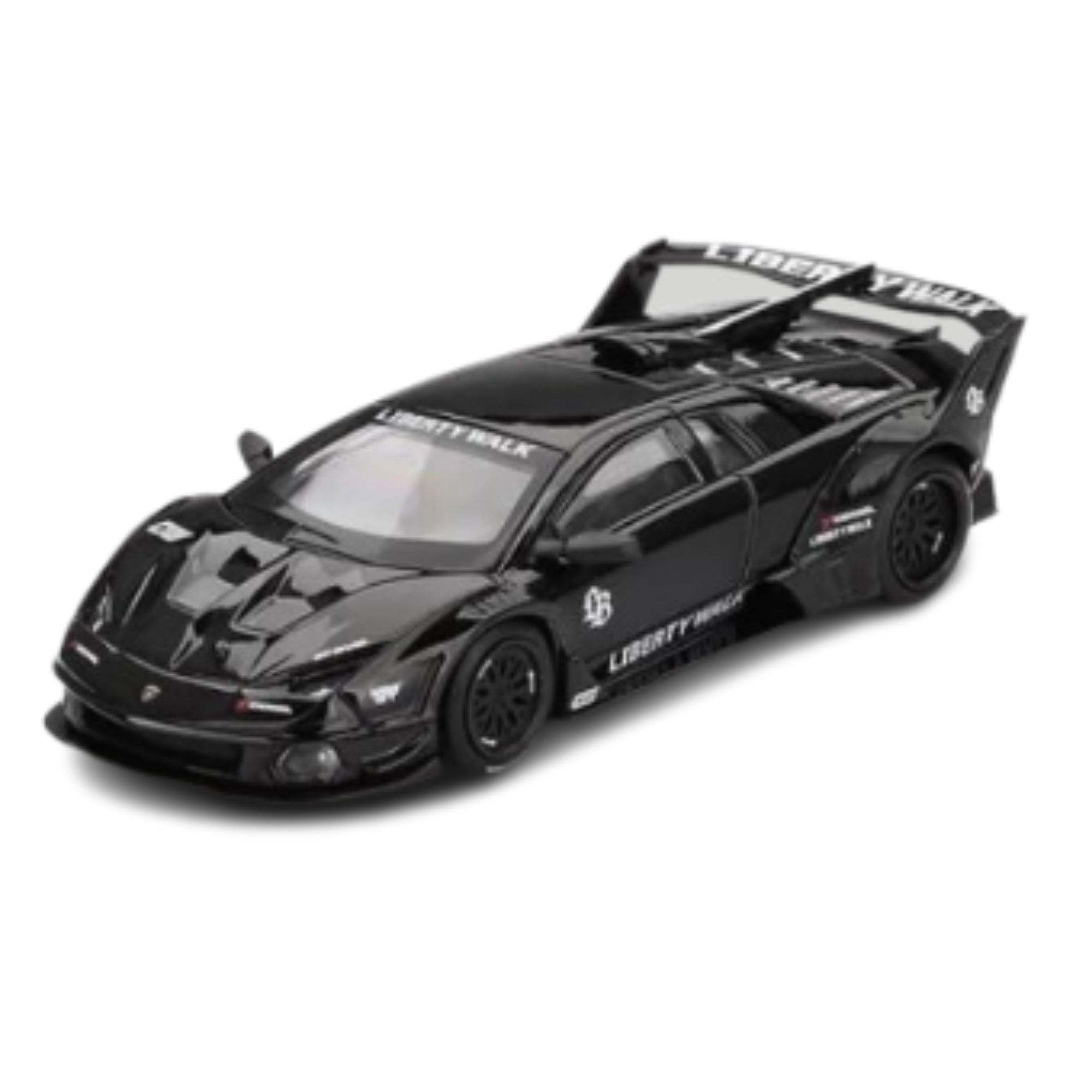 Miniatura Mini GT Lamborghini MURCIELAGO GT EVO Preta 1/64