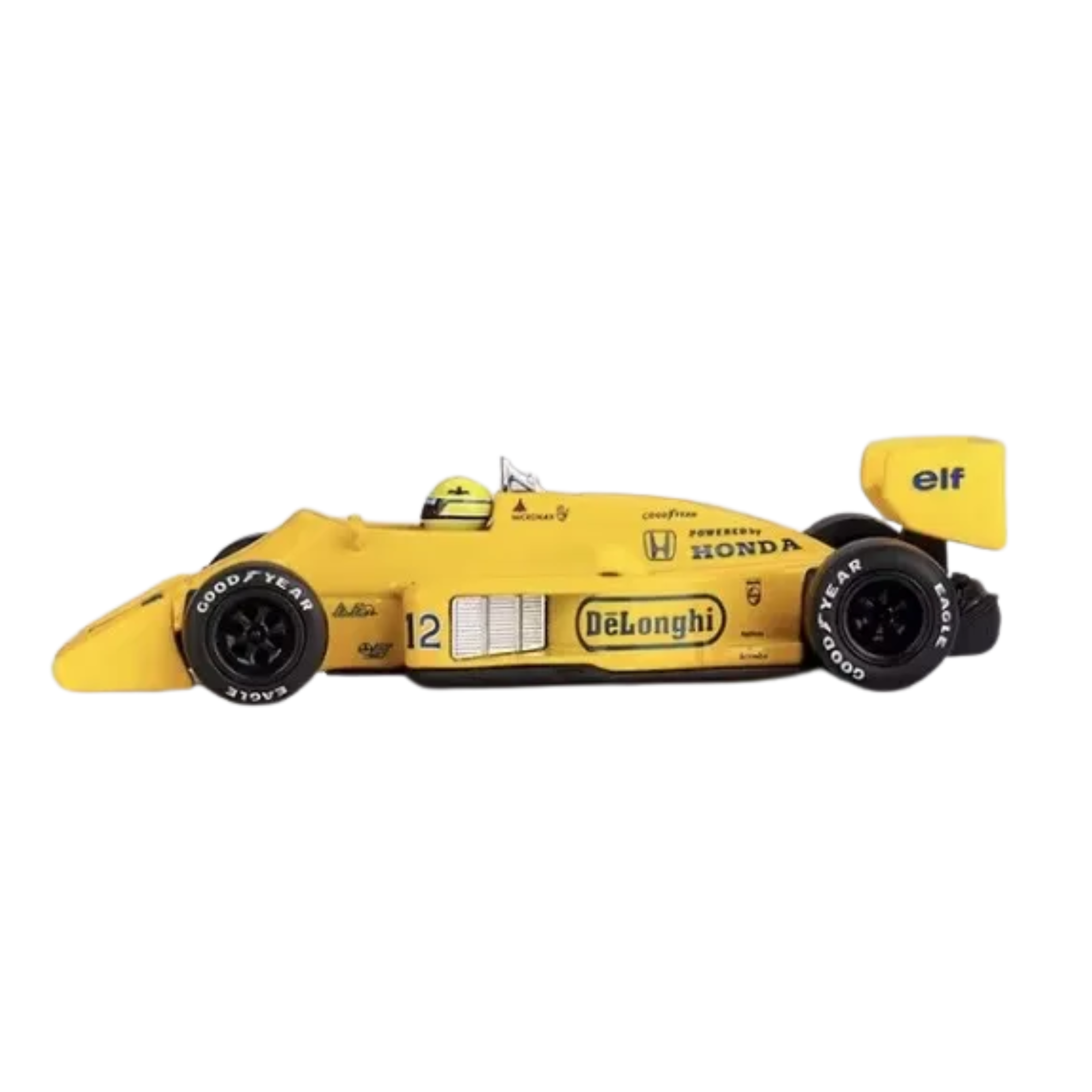 Miniatura Mini GT Lotus 99T #12 Ayrton Senna 1987 1/64