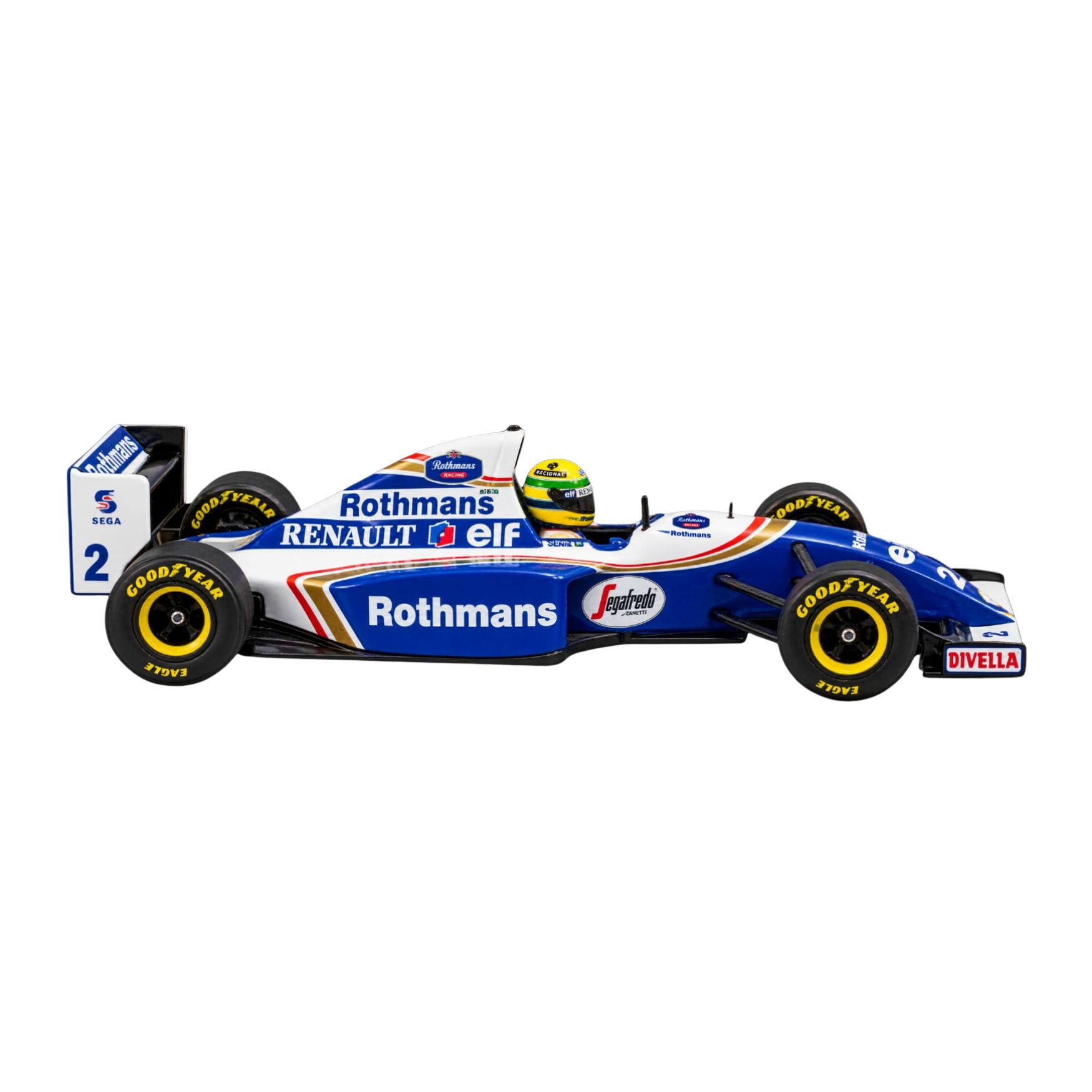 Miniatura Williams FW16- Ayrton Senna- Brazil GP1994 1/64