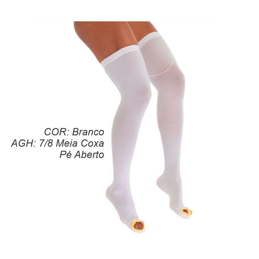 Anti-Embolism Elastic Stockings AGH white