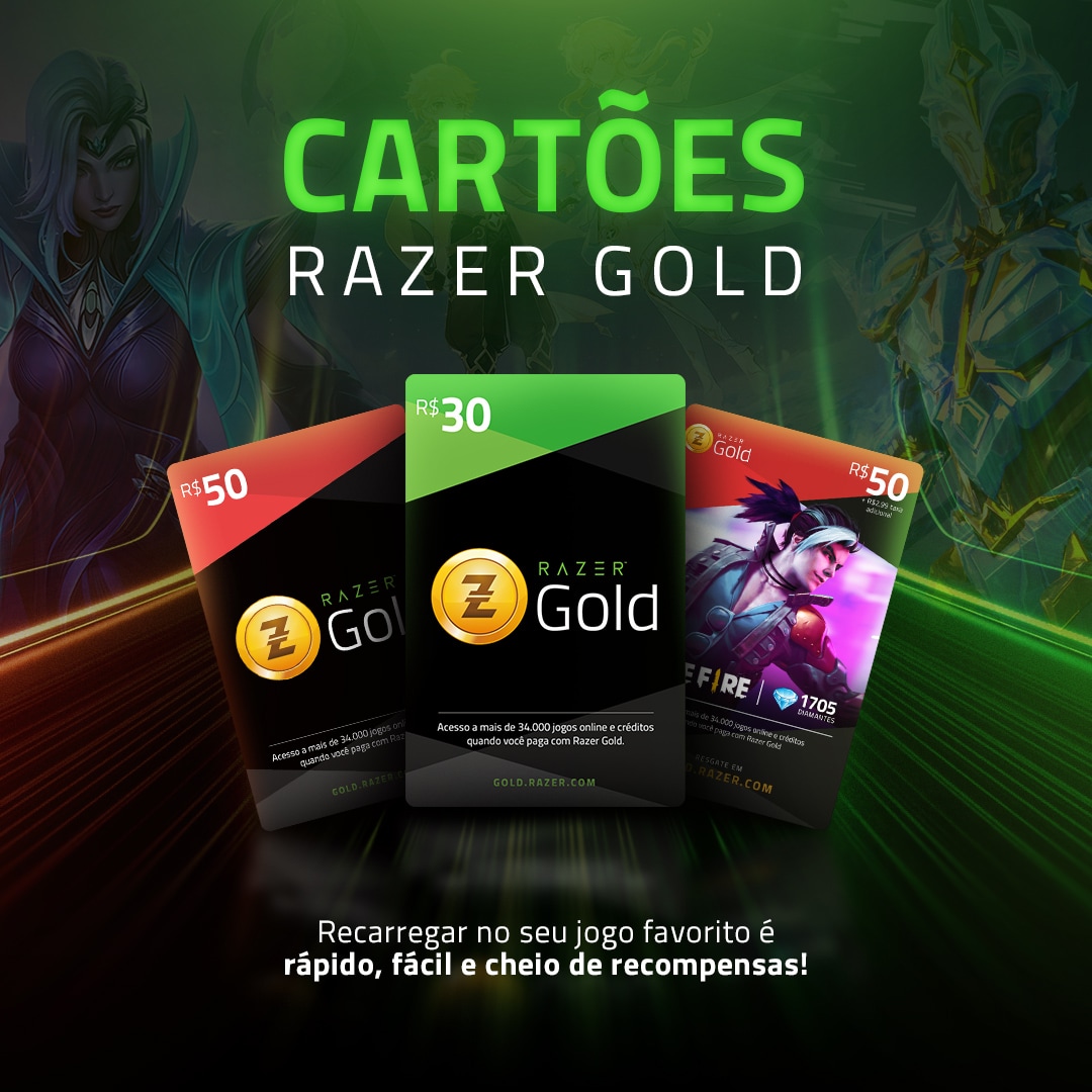 R$ 100 Cartão Razer Gold