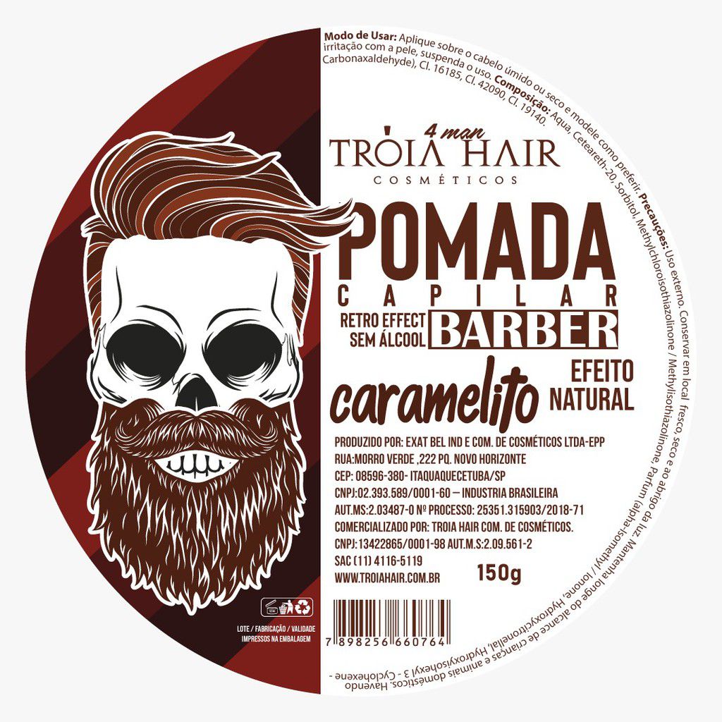 Pomada Capilar Caramelito 150g - Troia Hair - Victoria Soul Hair