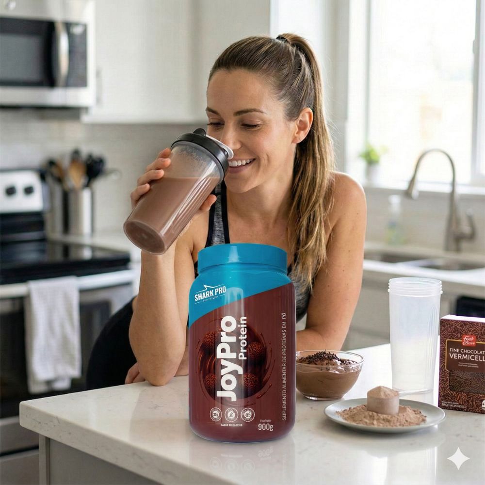 Whey Protein JoyPro Brigadeiro Pote 900g - Shark Pro - Taurene Suplementos