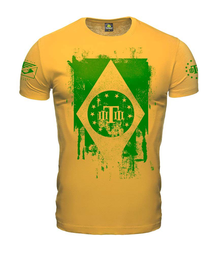 Camiseta Masculina Concept Brasil Tactical Flag Tático Militar