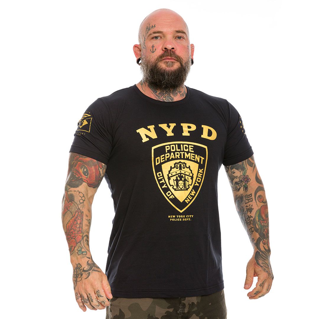Camiseta Masculina New York City Police Department NYPD Gold Line Tático  Militar TeamSix Brasil - Team Six Brasil | Camisetas Masculinas Militares -  Moda e Artigos Tático Militar TeamSix