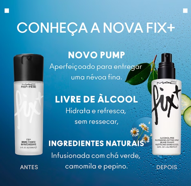 Bruma Facial Multifuncional Fix + - M.A.C - Vintage Make Beauty