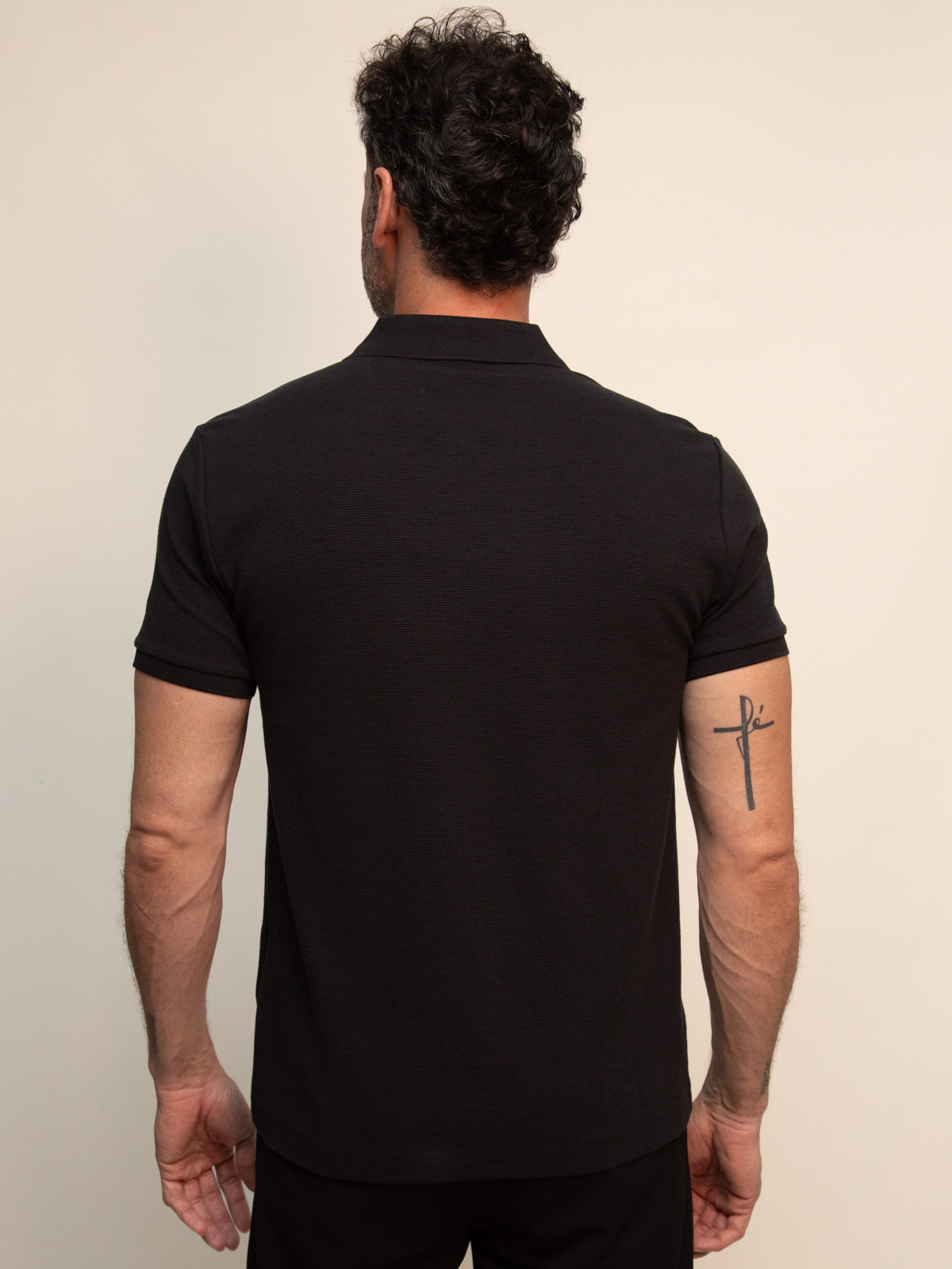 Polo Zíper Ottoman Aramis Masculina Preta – Casa das Camisas