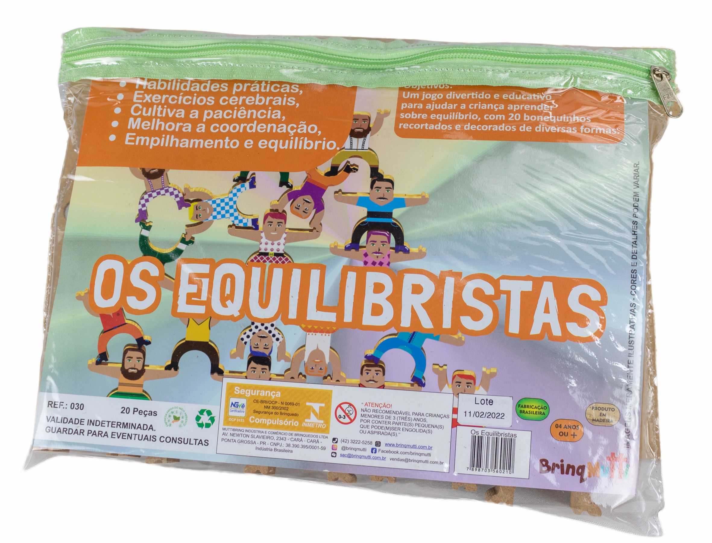 Mosaico de Palitos - Brinquedo Educativo Emoções - Brinqmutti