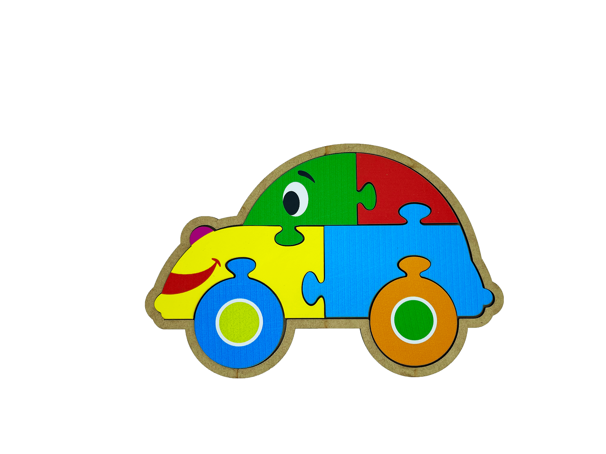 Brinquedo Educativo Quebra-cabeça Infantil - Carro