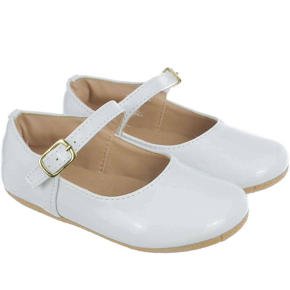sapato boneca branco verniz - KitColt - Calçados Infantils em Couro