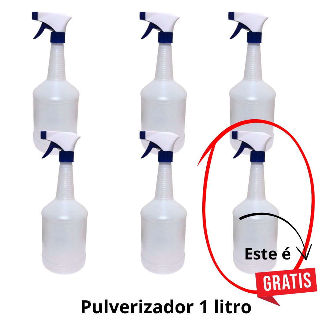 Kit 6 Pulverizadores 1L PEAD com Gatilho Spray - PROKLIN