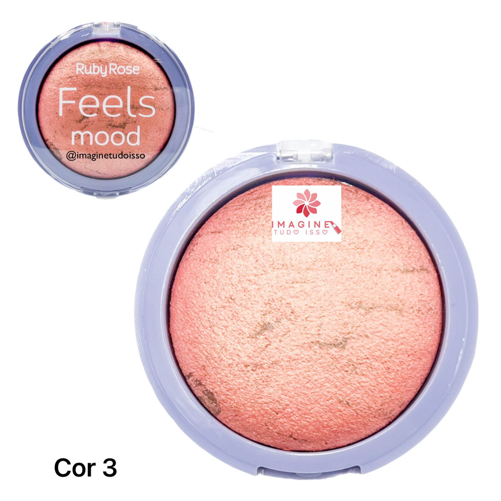 Pretty By Baked Blush 001 Deep Coral – Brasil Cosméticos