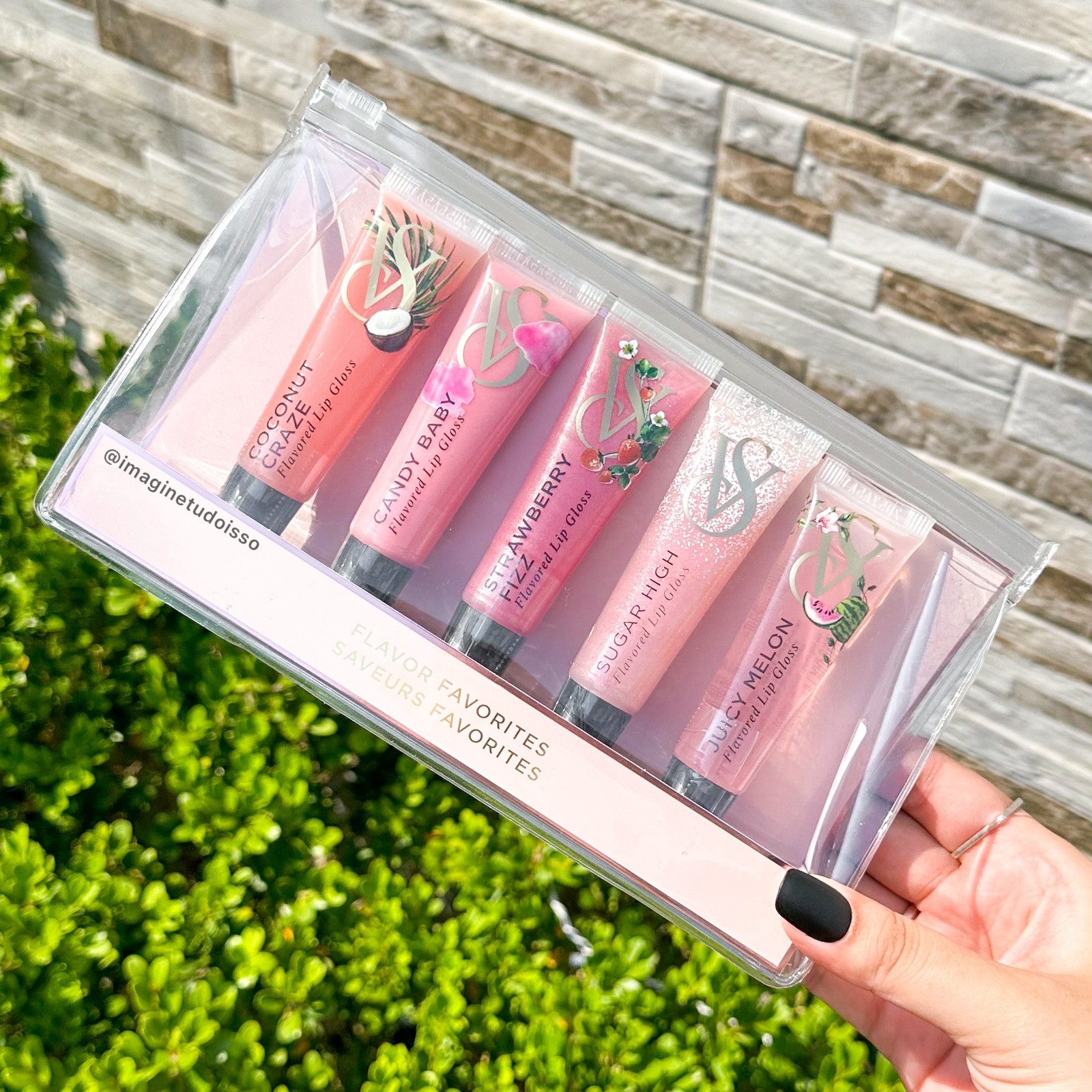 Kit 5 Lip Gloss Flavor Saveurs Favorites Victoria's Secret Imagine