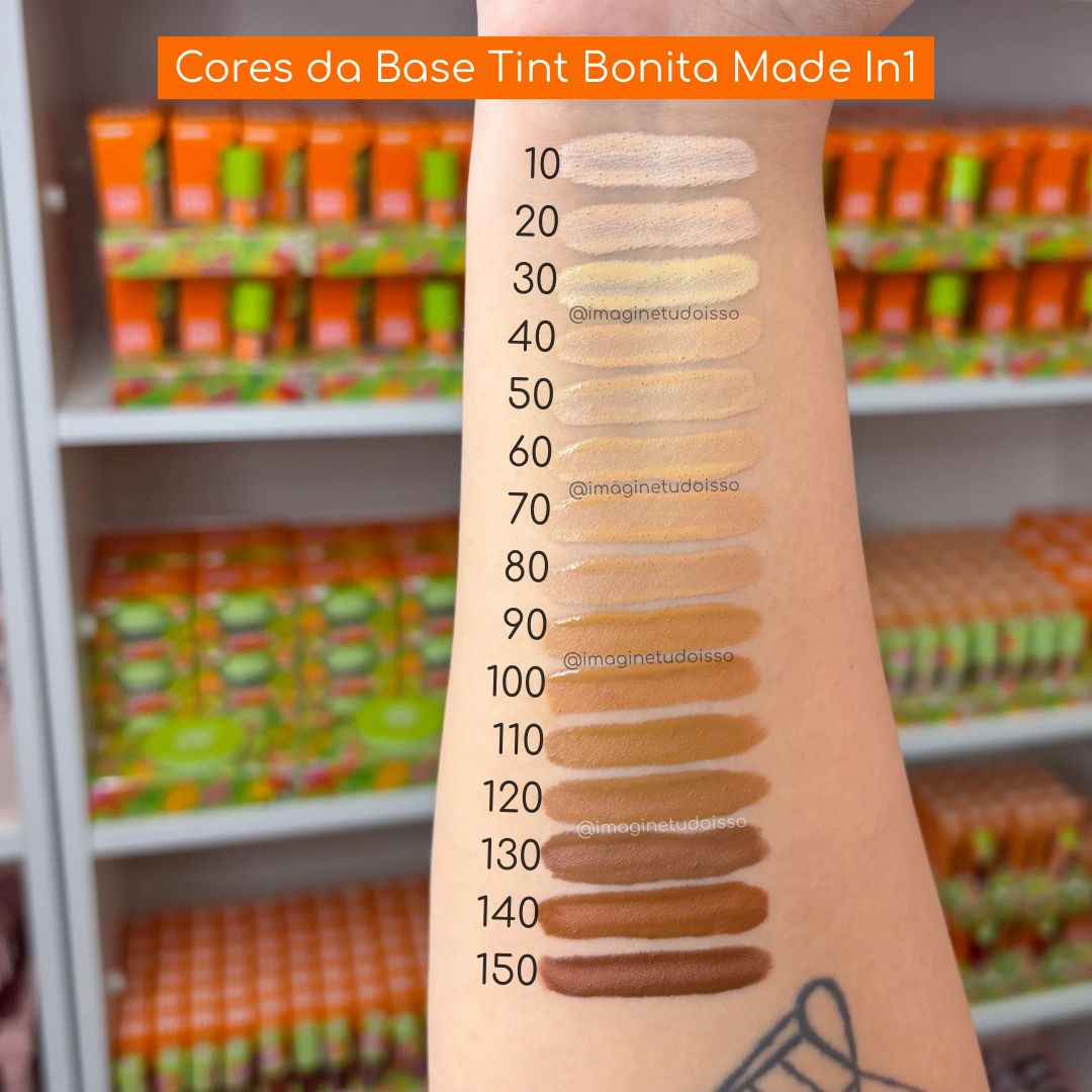 Base Tint Bonita Made In! (COR 120) - Melu by Ruby Rose - Imagine Tudo Isso