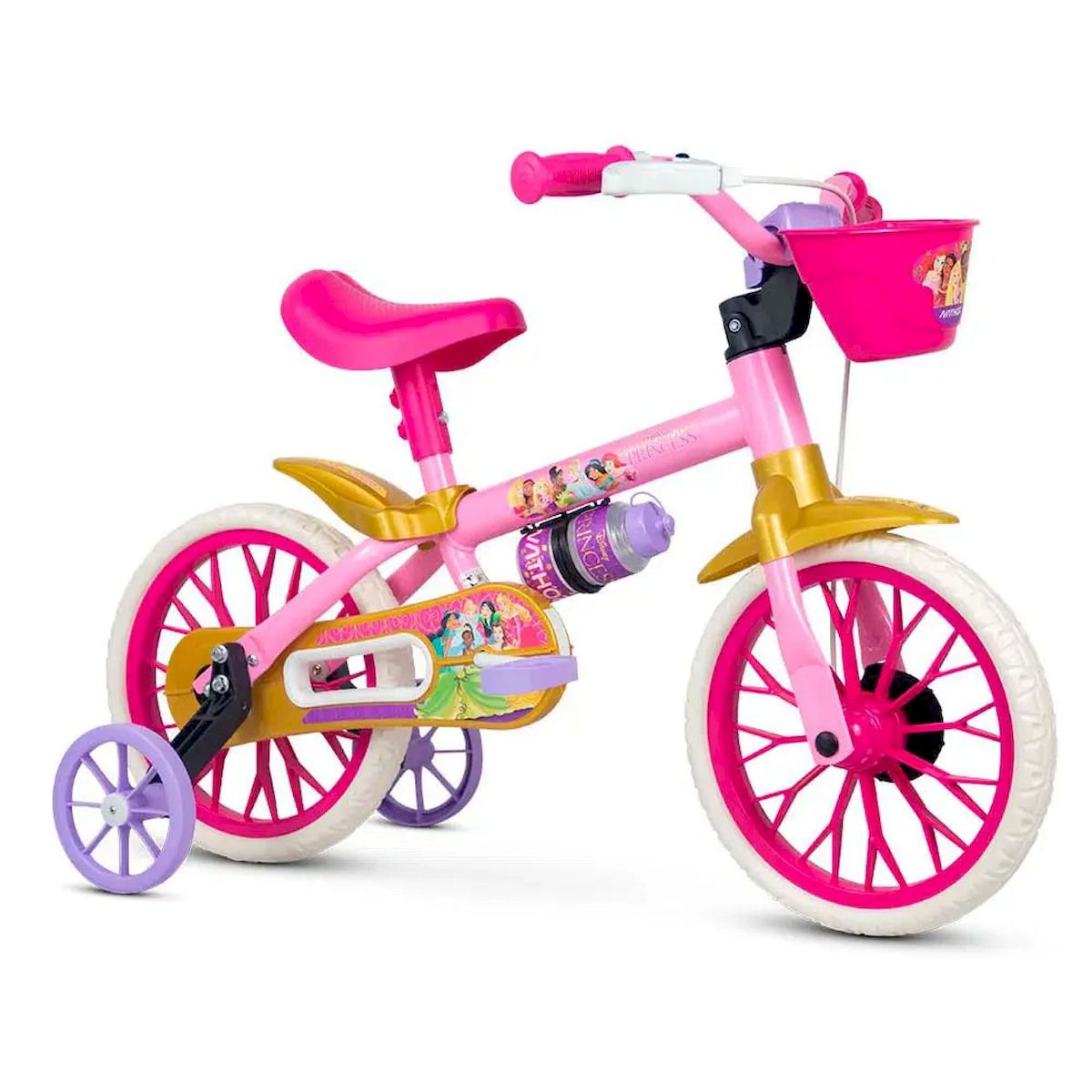 Bicicleta Infantil Princesas + 3 anos Aro 12 Nathor 2023 -  GiganteEletro.com - Mais de 200 mil clientes!