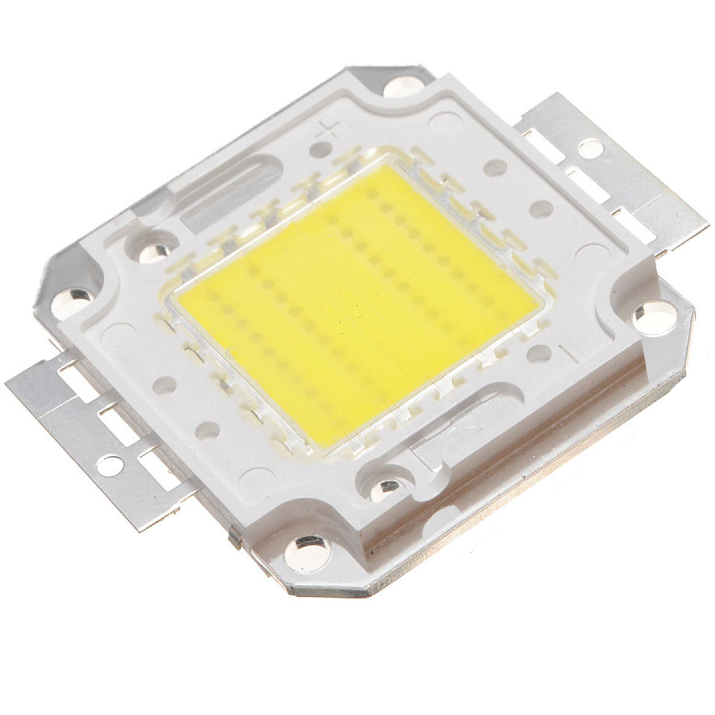 2 Chip LED COB 50W Tesfish - Bianco Freddo 6000K, 6000 Lumen, Per Fari E Luci Inondazione