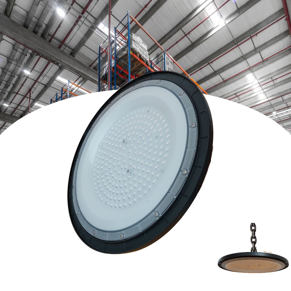 Luminária Industrial 300w Led High Bay Ufo Slim Galpão ARCO ÍRIS LED