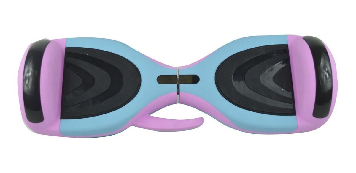 Skate Eletrico Hoverboard 6.5 Led Luzes Bluetooth Alca Rosa e Azul 27069 ARCO IRIS LED